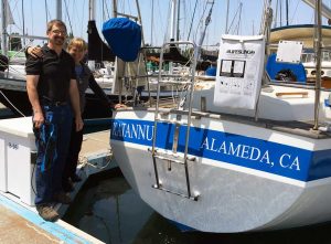 IT developer Robert Williams and sailboat