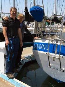 IT developer Robert Williams and sailboat