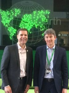 Mathis Wackernagel and Xavier Houot at Schneider Electric office in Paris