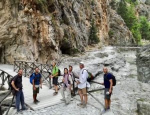 ikers on a trail in Samaria